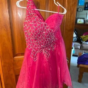 Pink Tool One Strap Dress